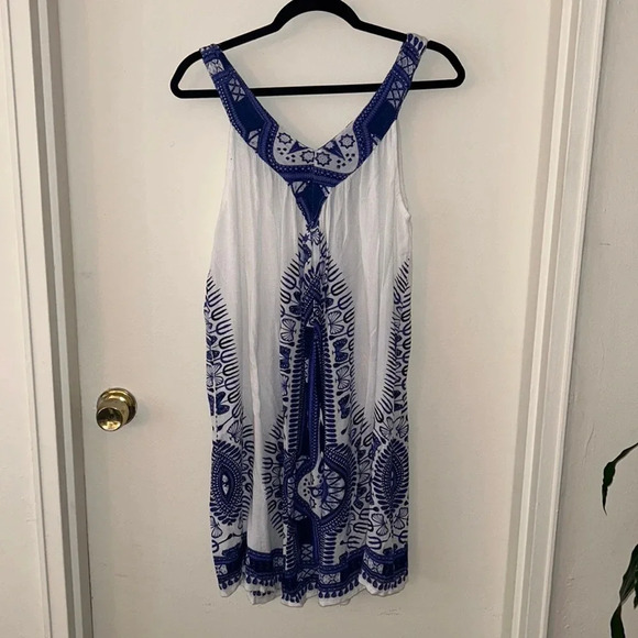Other - - Blue and white beach coverup